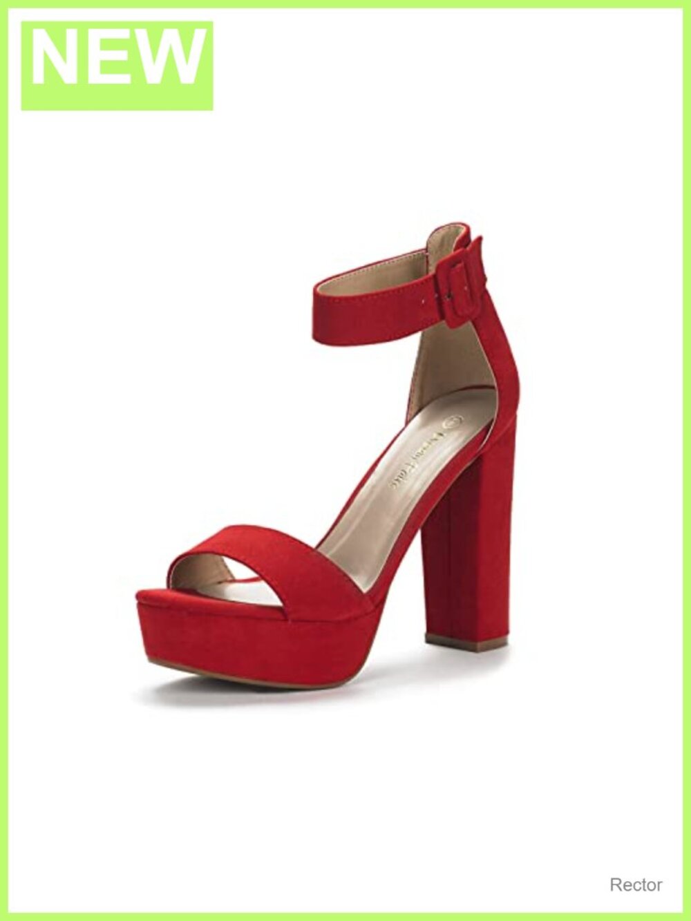 Women's Platform High Heel Sandals Faux Suede Rhinestone